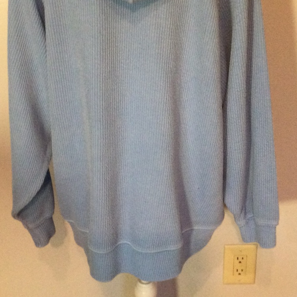 Aerie Blue Zip Oversized Hoodie* - Picture 6 of 10
